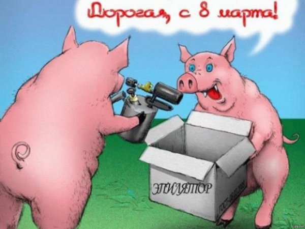 юмористические открытки с 8 марта