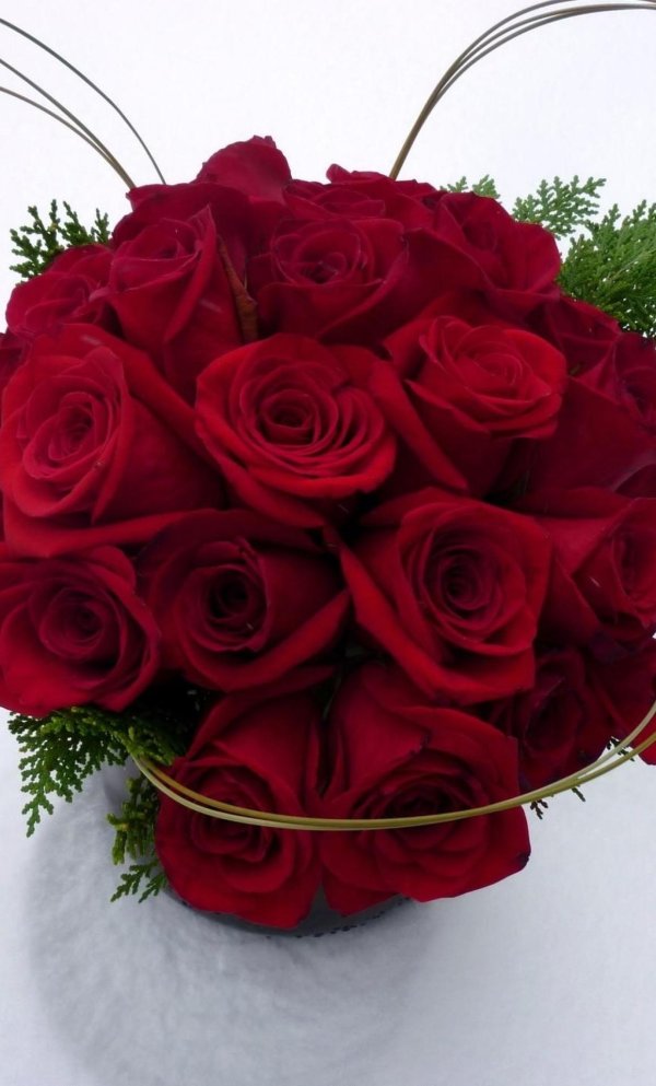 корзина с розами