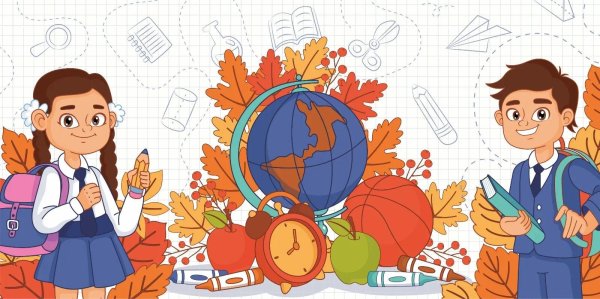 мультяшные школьники