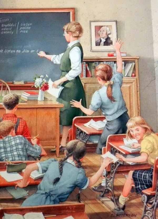 картина учителя