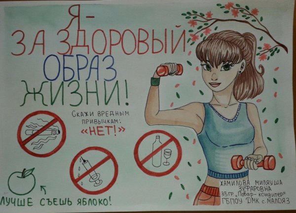 плакат на тему зож