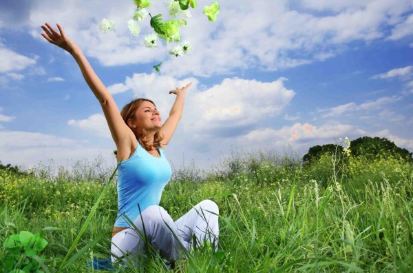 здоровая женщина