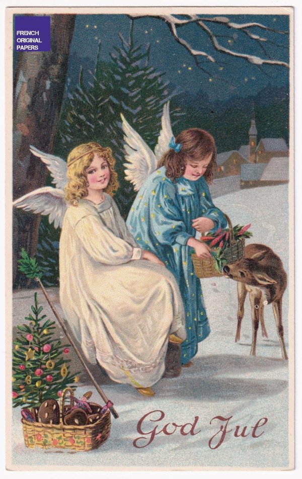 винтажные рождественские открытки