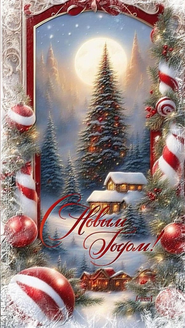 открытки на новый год красивые