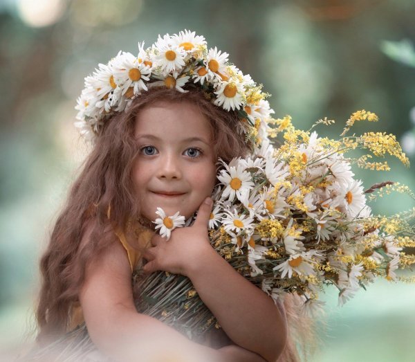 венок из ромашек