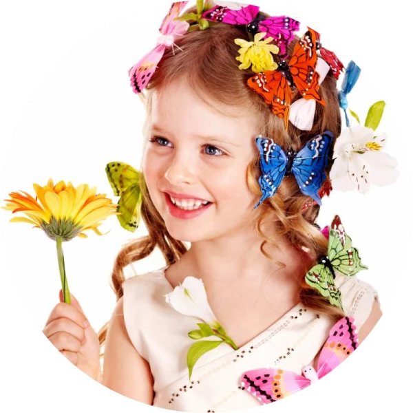 девочка в цветах