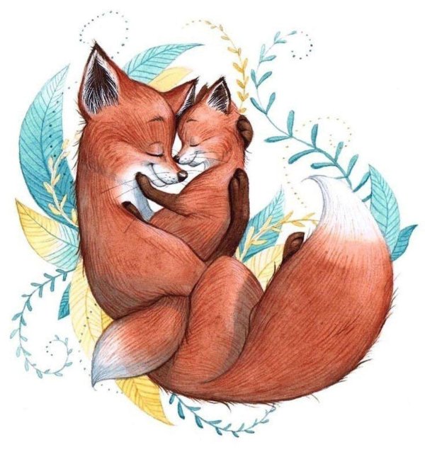 лисья семья