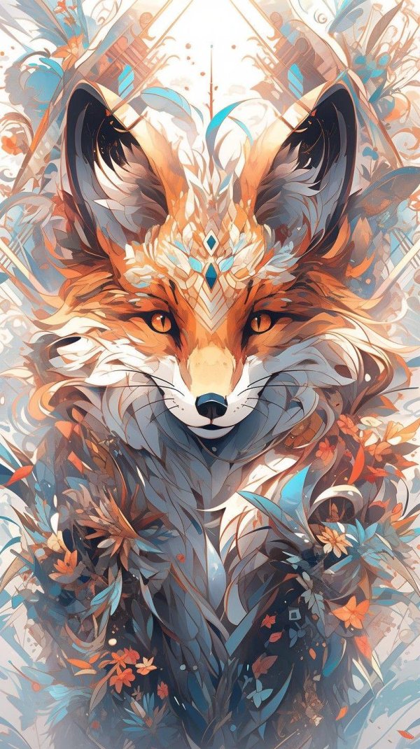 красивые рисунки лисы