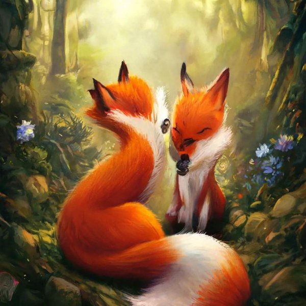 красивые рисунки лисы