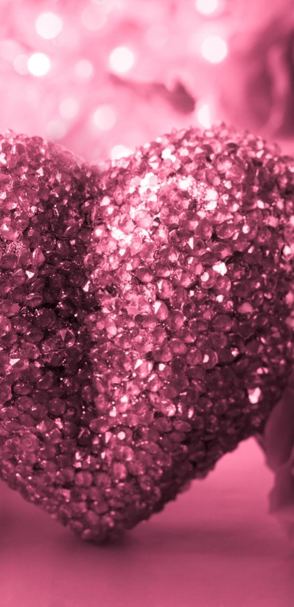 Сердечки блестящие