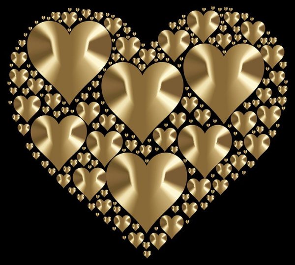 сердце золотое