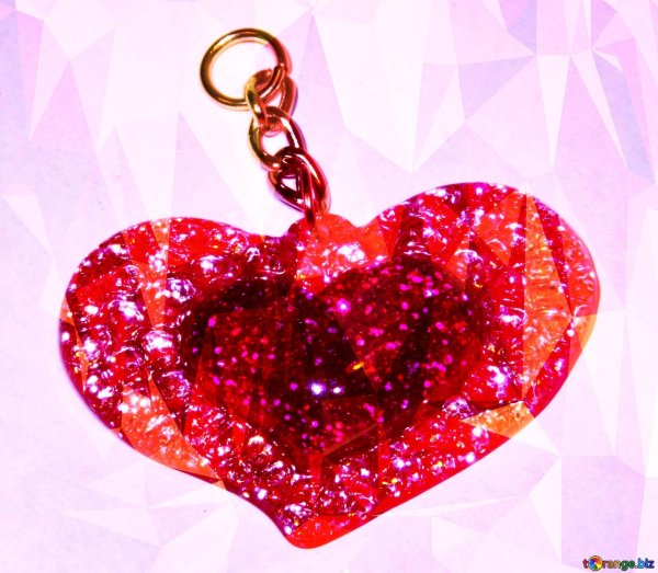 сердечко блестящее