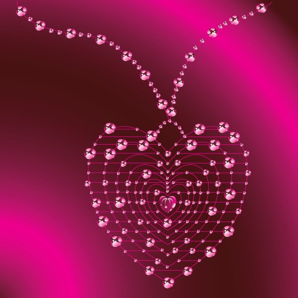 блестящее сердце