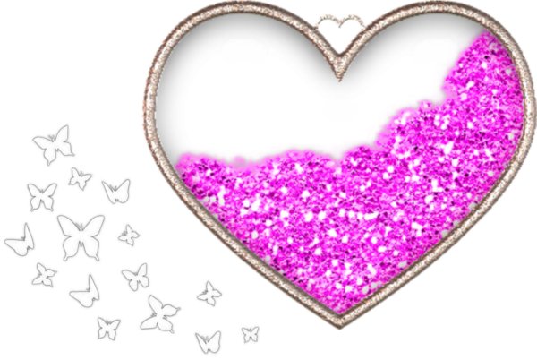 блестящее сердце