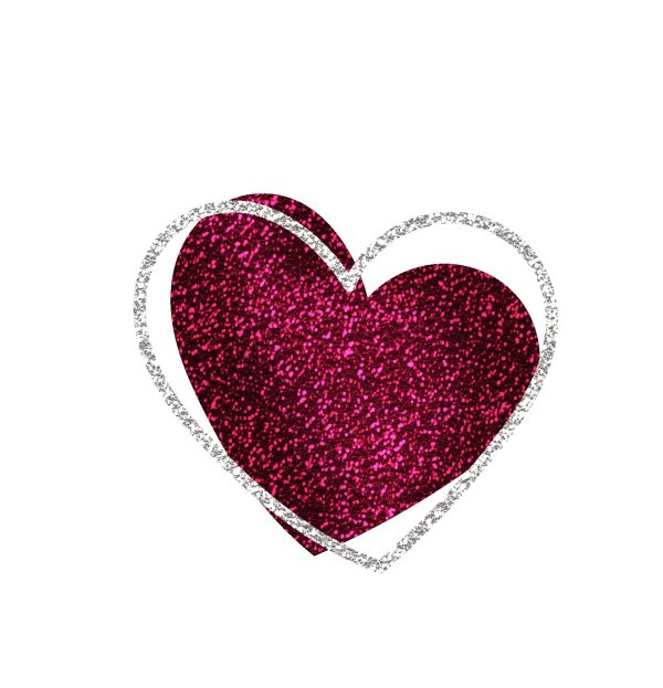 блестящее сердце