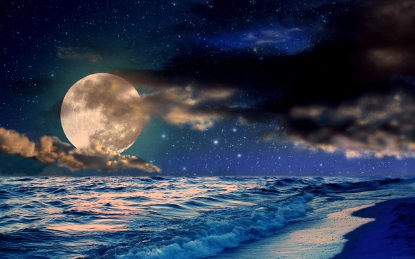 ночное море