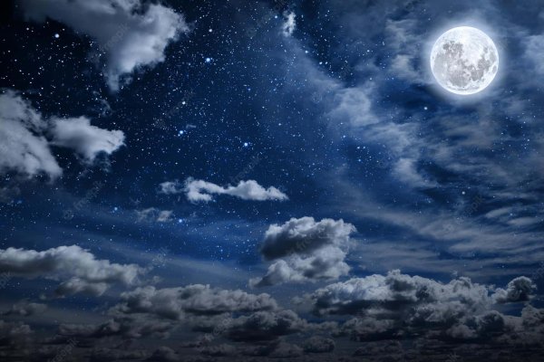 night sky moon