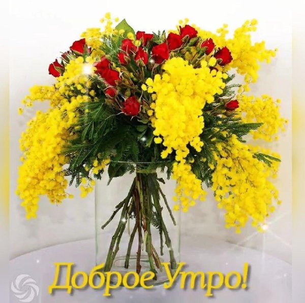 маленький букетик из мимозы