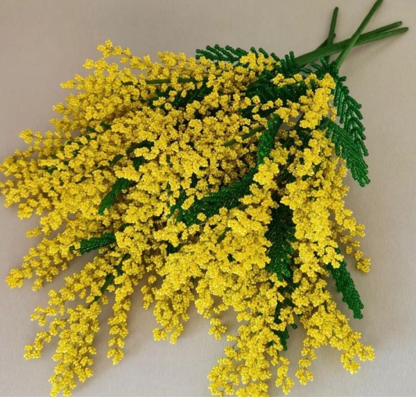 мимоза бисером