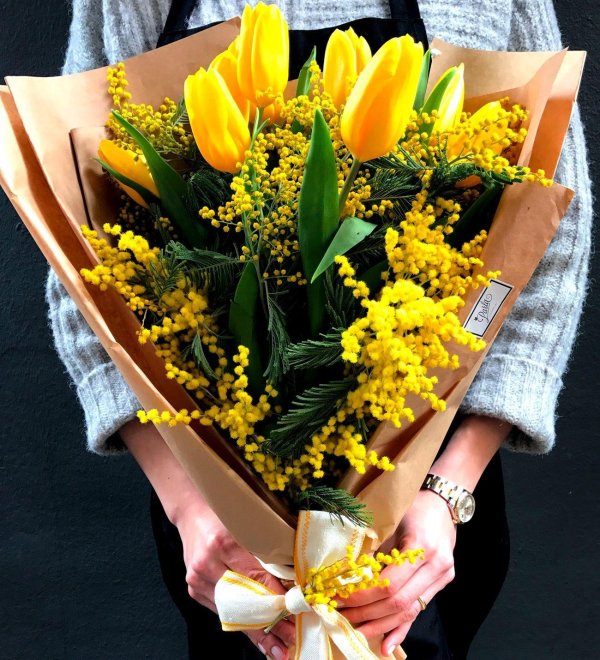 ветка мимозы