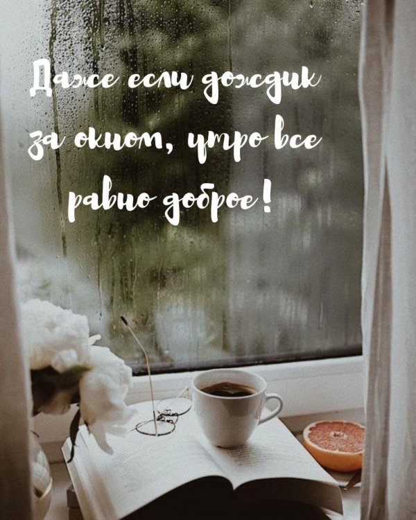 доброго дождливого утра