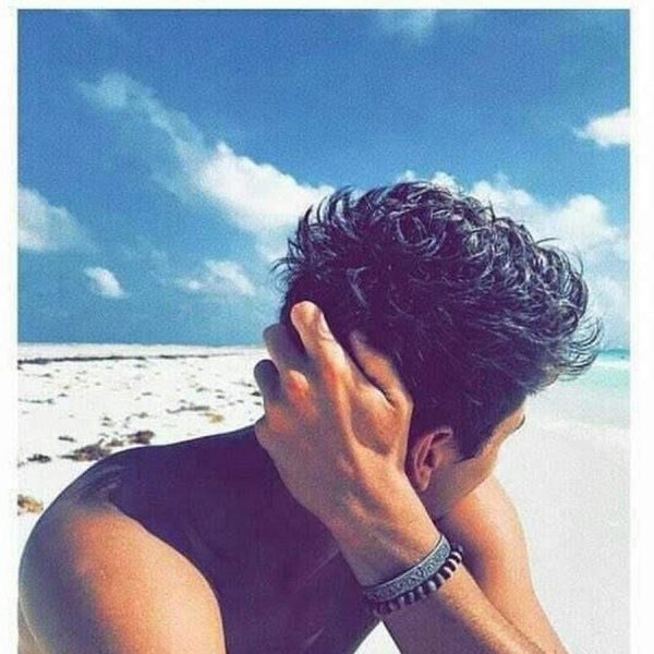 парень со спины