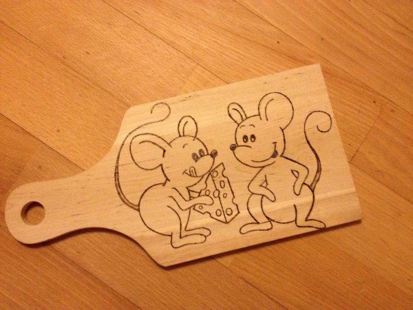 разделочная доска для выжигания