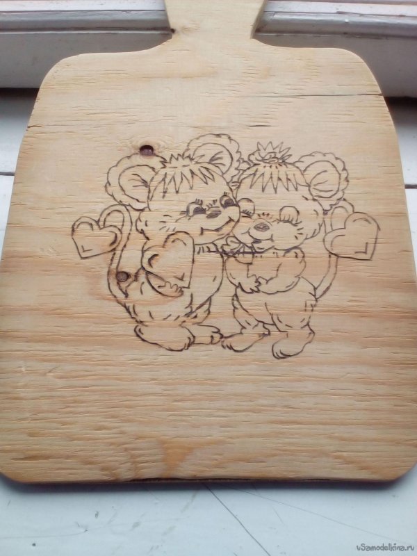 разделочная доска для выжигания