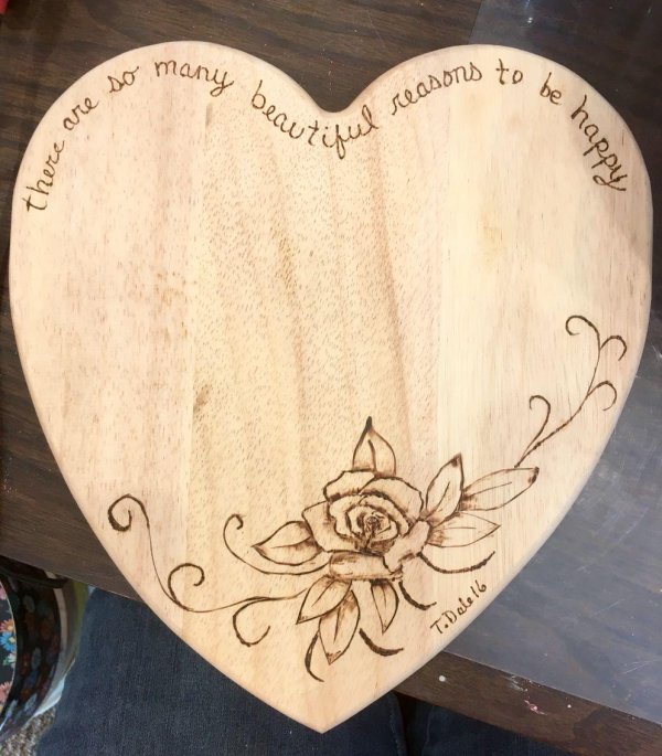 сердце из дерева