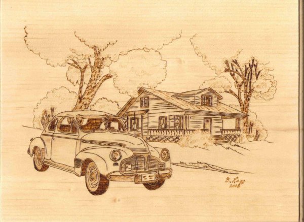 картины для выжигания на фанере