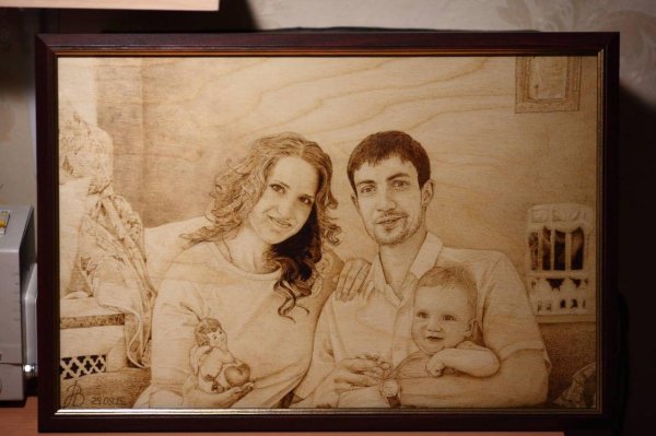 выжигание портретов