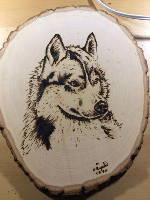 волк для выжигания