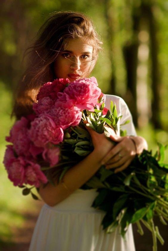 фотосессия с пионами