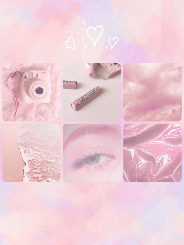 розовый коллаж