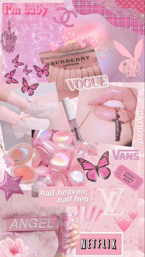 aesthetic pastel коллаж pink pastel