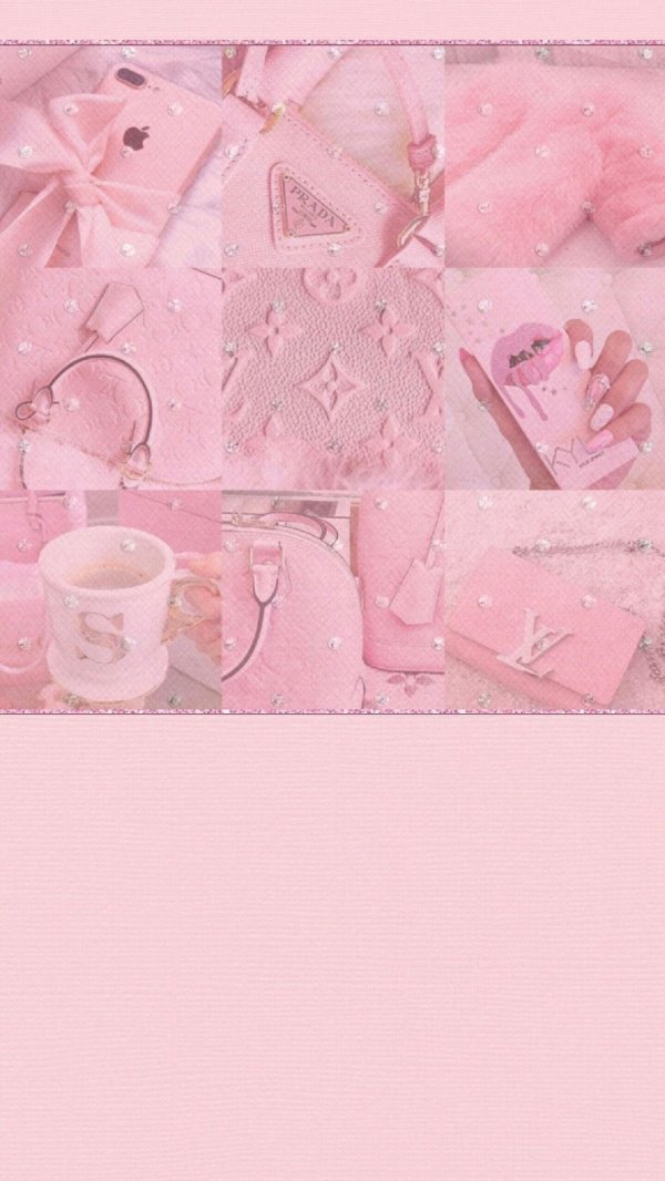 aesthetic pink pastel коллаж