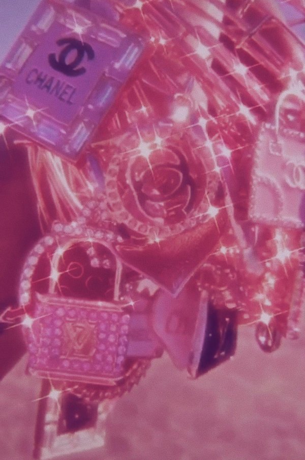 розовые стразы