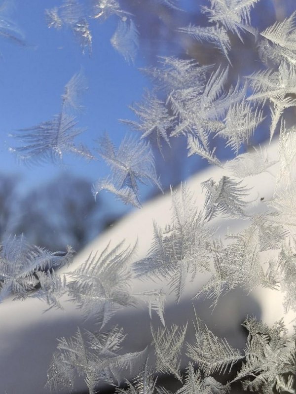 узор на окнах от мороза