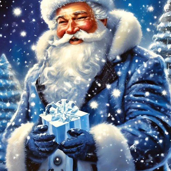 новогодние открытки с дедом морозом