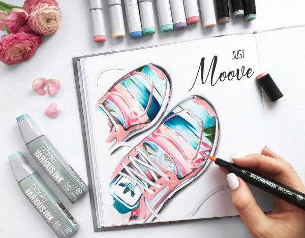 скетчи маркерами