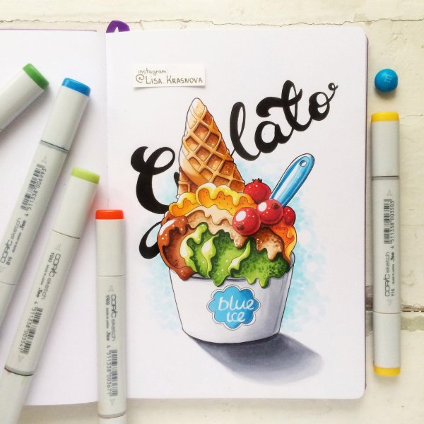 рисунки маркерами для скетчинга лиза краснова