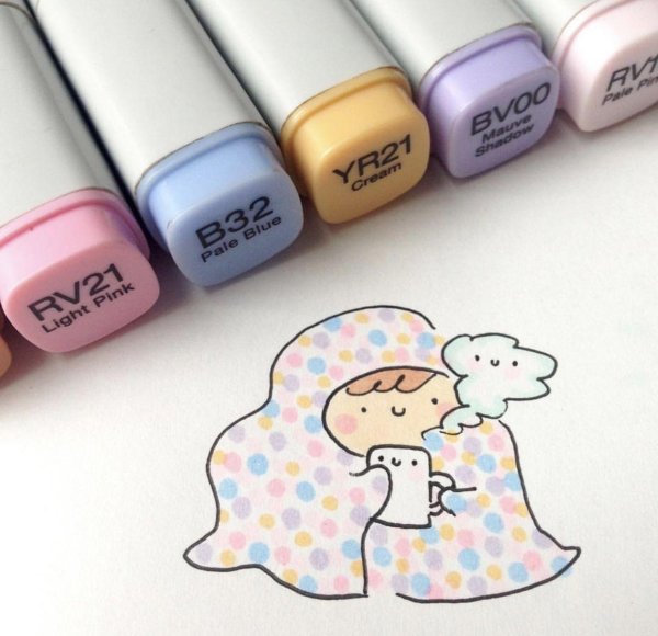 маленькие картиночки маркерами