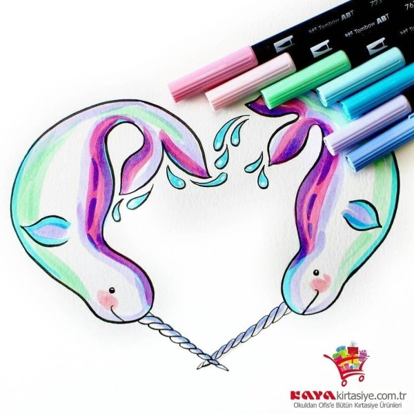 рисунки фломастерами лёгкие и красивые