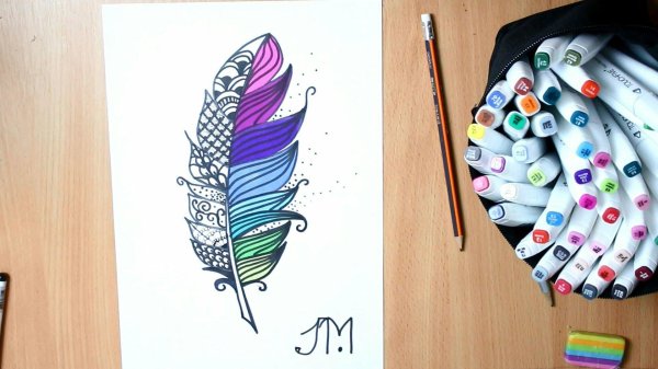 красивые рисунки фломастерами