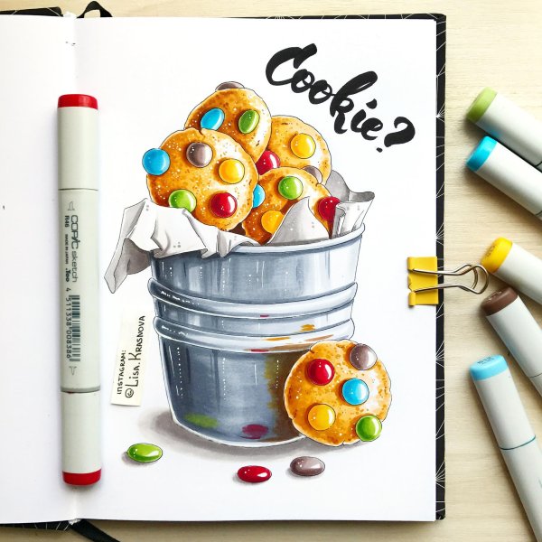 скетч маркеры рисунки