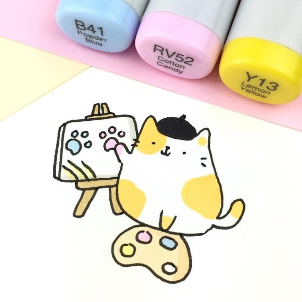 милые рисунки маркерами легкие