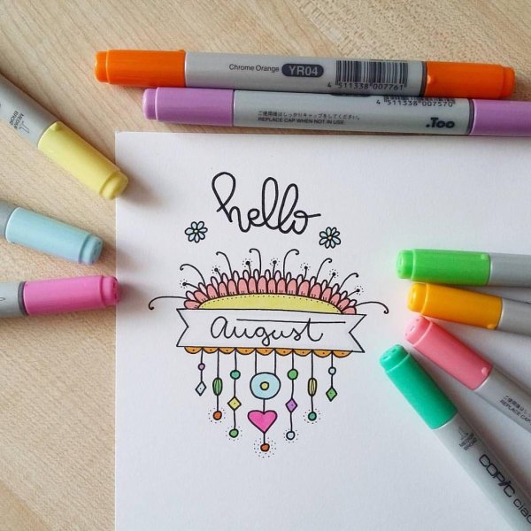 рисунки с фломастерами