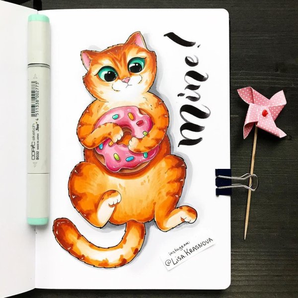 рисунки маркерами для скетчинга лиза краснова