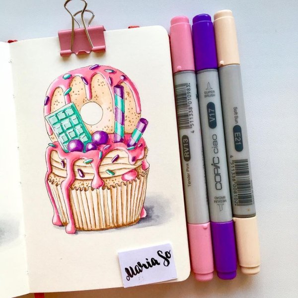 идеи для рисования маркерами