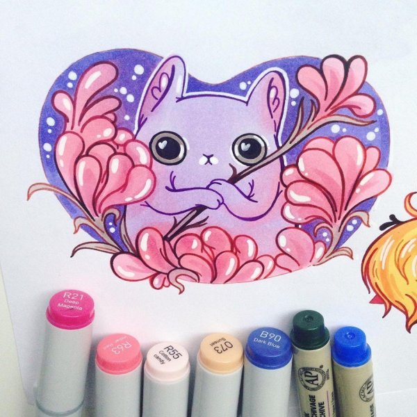 рисование маркерами